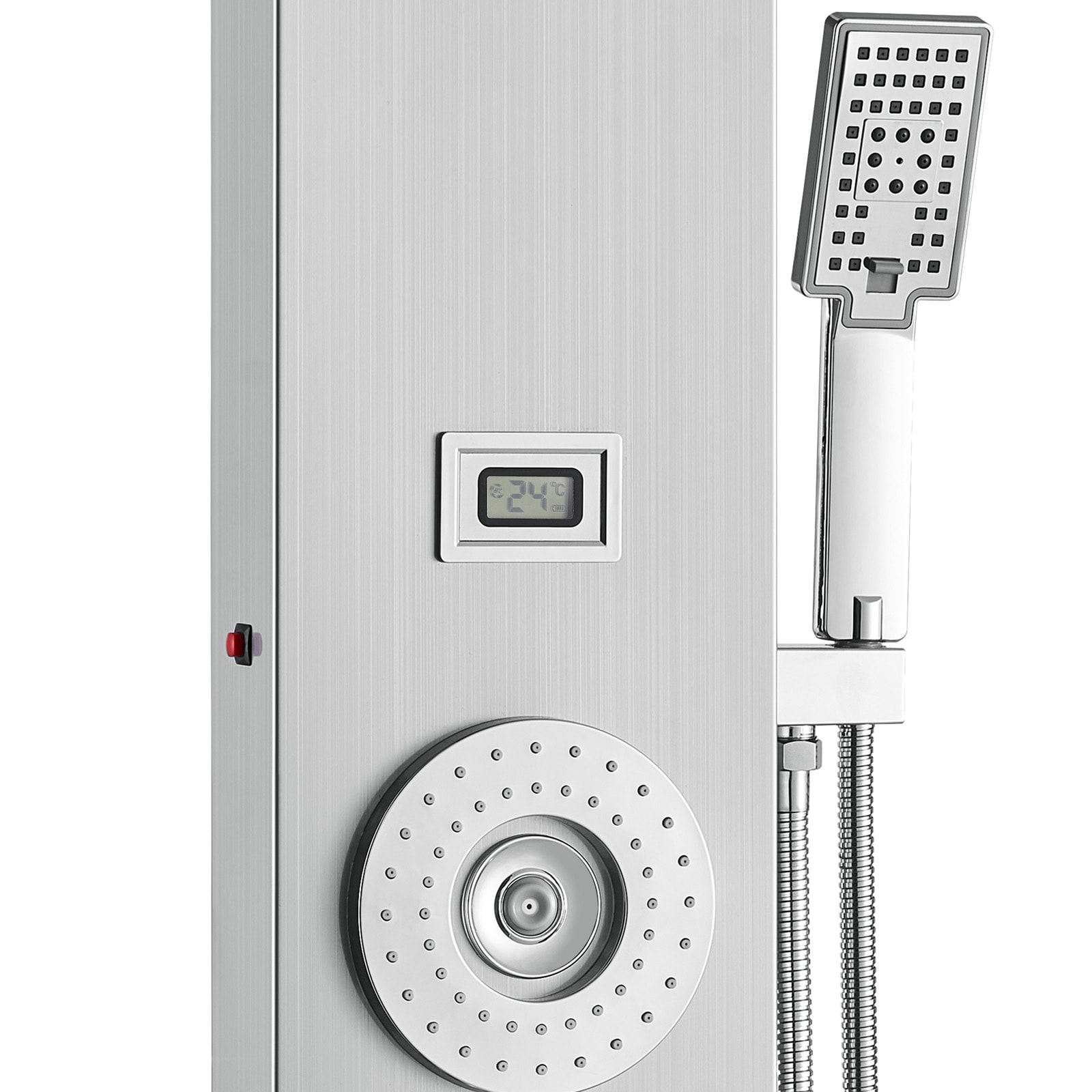 Shower Panel System With Rainfall Waterfall And Massage Jets_voghion.com